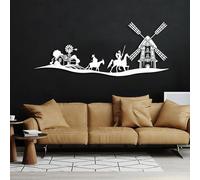 Générique Décoration Murale Don Quichotte en métal, œuvre d'art Minimaliste Don Quichotte en métal, décoration intérieure Don Quichotte pour Salon, Chambre, Couloir et escaliers, Cadeau de décora