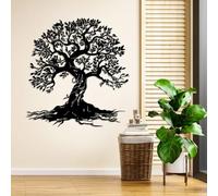 Générique Décoration Murale en métal Arbre de Vie, décoration Murale Moderne inspirée de la Nature avec Racines et Branches, Suspension Murale spirituelle en métal pour Salon, entrée ou Chambre (