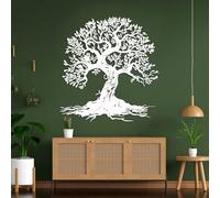 Générique Décoration Murale en métal Arbre de Vie, décoration Murale Moderne inspirée de la Nature avec Racines et Branches, Suspension Murale spirituelle en métal pour Salon, entrée ou Chambre
