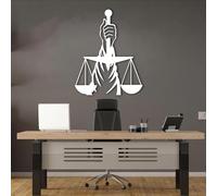 Générique Décoration Murale en métal Noir, Balance de la Justice, pour Cabinet d'avocats, Cadeau pour Avocat, décoration Murale en métal, pour Salon, Chambre, Couloir et escaliers, décoration d'i