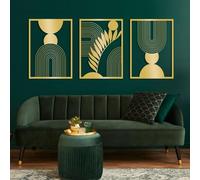 Générique Décoration Murale en métal Noir, Vert Sauge, Style bohème, décoration végétale, Art Mural en métal, décoration d'œuvre d'art, pour Salon, Chambre, Couloir et escaliers, décoration d'int
