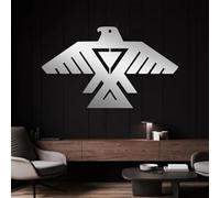 Générique Décoration Murale en métal représentant Un Oiseau-Tonnerre, Symbole amérindien de la mythologie anishinaabe et du Totem Navajo, Sculpture d'art Moderne pour Salon, Chambre, Couloir et e
