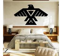 Générique Décoration Murale en métal représentant Un Oiseau-Tonnerre, Symbole amérindien de la mythologie anishinaabe et du Totem Navajo, Sculpture d'art Moderne pour Salon, Chambre, Couloir et e