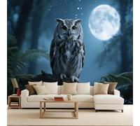 Générique Décoration Murale Hibou, Papier Peint 3D Oiseau De Proiepour Chambre Décoration Papier Peint Moderne Solution Rénovation Rapide Pose Facile Écologique 450X315cm