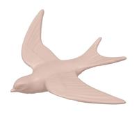 Générique Décoration Murale Hirondelle, Rose Pâle, Style Poétique, Dimensions 14 x 4 x 16,8 cm, Oiseau Décoratif à Accrocher
