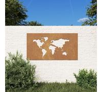 Générique Décoration Murale Jardin 105x55 cm Design de Carte du Monde,Maison & Jardin,Décorations,Œuvres d'art,Affiches, reproductions & œuvres Graphiques,Brun,2.59 KG,824498