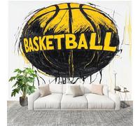 Générique Décoration Murale Murale Papier Peint 250x175cm ThèMe Doodle Sports Football Protection UV Poster Mural Intissé Blanc Poster Décoration - Salon Appartement - Photo d'art Tableaux Muraux