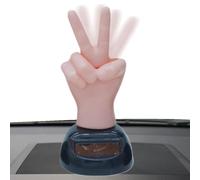 Générique Décoration Tableau Bord - Ornement Voiture Insolite, Figurine Solaire Originale | Accessoire Drôle À Énergie Solaire, Figurine Animée Doigt d'honneur, Décor Amusant pour Intérieur Véhic
