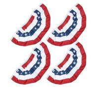 Générique Décorations 4 à Patriotiques Faciles Intérieur Suspendre pour Guirlande de Drapeaux Américains Polyester Pièces et Festival et Fête Nationale Extérieur