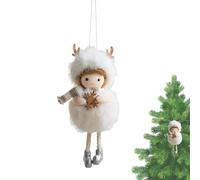 Générique Décorations D'ange | Porte-Clés Pendentif Mignon en Forme de Fille avec Bois de Cerf | Petits Décoratifs,Pour Famille Amis Hommes Fêtes Anniversaires Maison Mur Intérieur