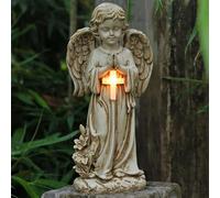 Générique Décorations d'ange Solaire pour Cour, Statue de Jardin d'ange - Statue avec lumière Solaire - Statue, Ornements pour café, hôtel, Restaurant, Cuisine