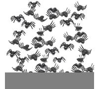 Générique Décorations d'araignées d'halloween, Fausses araignées | 50X farces de Jouets araignées - Accessoires de farces d'halloween pour fêtes costumées, carnavals, décoration de Plaisanterie