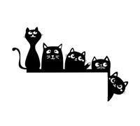 Générique Décorations De Cadre De Porte Chats d'angle - Décor d'halloween Fabriqué À La Main, Topper Chat Noir | Matériau Résistant À La Rouille, s'adapte À La Fenêtre De L'armoire D'entrée