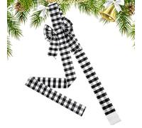 Générique Décorations De De Noël,Grandes Décorations De Noël - Rouges et Noirs de Fêtes | pour Intérieur Extérieur Couronne Guirlande Armoire Porte Fenêtre Cheminée Cuisine Chambre Salon