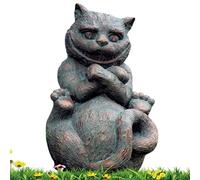 Générique Décorations de Jardin au Pays des Merveilles, Sculpture Alice Statue en résine, Figurine d'Alice, chapelier Fou, Lapin Blanc, Chat du Cheshire et Chenille (B)