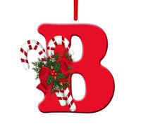 GéNéRique DéCorations De NoëL, 26 Lettres De L'Alphabet à Suspendre, DéCorations De NoëL PersonnaliséEs à Suspendre, Lettres De L'Alphabet Ornements PersonnaliséS en Acrylique, 8 X 5 Cm (B)