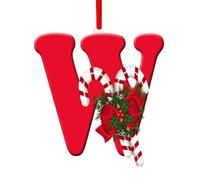 GéNéRique DéCorations De NoëL, 26 Lettres De L'Alphabet à Suspendre, DéCorations De NoëL PersonnaliséEs à Suspendre, Lettres De L'Alphabet Ornements PersonnaliséS en Acrylique, 8 X 5 Cm (W)