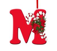 GéNéRique DéCorations De NoëL, 26 Lettres De L'Alphabet à Suspendre, DéCorations De NoëL PersonnaliséEs à Suspendre, Lettres De L'Alphabet Ornements PersonnaliséS en Acrylique, 8 X 5 Cm (M)