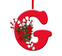GéNéRique DéCorations De NoëL, 26 Lettres De L'Alphabet à Suspendre, DéCorations De NoëL PersonnaliséEs à Suspendre, Lettres De L'Alphabet Ornements PersonnaliséS en Acrylique, 8 X 5 Cm (G)