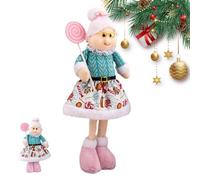 Générique Décorations de Noël avec des Gnomes Statuette Nain Décorative et | Gnome Festive Décorative Pour Chambre à Coucher Salon Cuisine Espace Grand-mère de télescopique rose et bleue