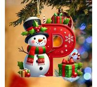 Générique Décorations de Noël, Boules, Sapin, Lettres de l'alphabet, Pendentif décoratif, Boules personnalisées à Faire soi-même, Bonhomme de Neige, décoration de Noël à Suspendre