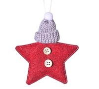 Générique Décorations de Noël en forme d'étoile faites maison (Red, One Size)