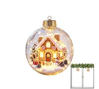 Générique Décorations de Noël Lumineuses Décor de Scène de Noël Étincelant | Ornement de Noël Lumineux pour Sapin pour Maison Fête Salon Chambre Sapin Manteau Cheminée