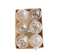 Générique Décorations de Noël Pendentifs pour sapin de Noël Décorations à vent Ornements suspendus en forme de fenêtre (Gold, One Size)