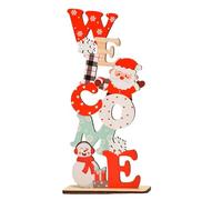 Générique Décorations de Noël pour Dessus de Table en Bois, décorations de Table du Père Noël | Lettre Décoration de,Décor de de, décor de de Ferme, Panneau décoratif de Rustique en b