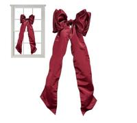 Générique Décorations De Nœuds De Noël Ornements Rouges Décorations Maison | Nœud Rouge Ornements De Noël Pour Cime De Sapin Pour Salon Chambre Extérieur Porche Patio Restaurant Boutique Hôtel Vacances