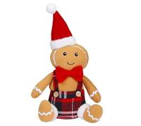 Générique Décorations De Pain D'Épice - Ornements en Peluche Douce Personnages Assis | Figurines Festives pour Table Maison Cuisine Bureau Jardin Fenêtre Plateau Étagé