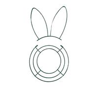 Générique Décorations de Pâques- Fleurs artificielles - lapin - Guirlande de bienvenue - Couronne murale en métal - Décoration de printemps pour Pâques, mariage,