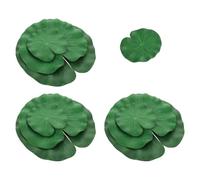 Générique Décorations d'étang extérieures 10 feuilles de nénuphar en mousse EVA vertes réalistes pour abri et ombrage de poissons dans aquarium et bassin