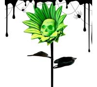 Générique Décorations Halloween | Décor de Jardin Crânes Effrayants | Décoration Maison Sinistre pour Jardin Porte Fenêtre Allée Cheminée | Décoration Extérieure Intérieur Pot de