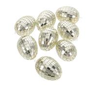 Générique Décorations Maison Pâques - Autocollants Mousse Polystyrène Œufs Verre Ornements Festifs | Décor Suspendable 8 Pièces Inspiration Œuf Printemps Fêtes Noël, 4x6cm Chaque