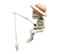 Générique Décorations Squelette Statue Crâne De Pêche 3D pour Halloween