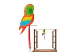 Générique Decorative Bird Figurine - Nature Inspired Accent for Home Styling | Resin Sculpted Ornament with Textured Finish, Table Display Piece, Artistic Wildlife Decoration for Shelf 9.8in