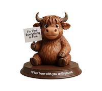 Générique Decorative Cow Figurine - Cow Animal Motif | Fleckvieh Breed Cows Figurine for Home, Bathroom, Kitchen, Office Decoration, as Well as for Tiered Trays and Tables