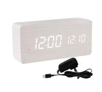 Générique Decorative Desk Clock - Compact Table Clock ¦ 7x4x15cm Digital Clocks for Bedside Decor, Sturdy Electronic Clocks Device, Home Room Timepiece, Bedroom Alarm for Daily Use Display