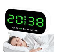 Générique Decorative Desk Clock - Lightweight Table Clock | 13x3.5x6.5cm Digital Clocks for Bedside, Electronic Clocks Device, Home Room Timepiece, Bedroom Alarm for Home Office Tabletop Decor