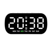 Générique Decorative Desk Clock - Lightweight Table Clock, 13x3.5x6.5cm Digital Clocks for Bedside, Electronic Clocks Device, Home Room Timepiece, Bedroom Alarm for Home Office Tabletop Decor