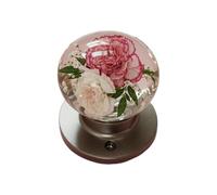 Générique Decorative Door Handle - Flower Style Interior Knob, Modern Classic Finish | Strong Metal Construction Comfortable Grip, Perfect For Entry Door Office Living Space Upgrade