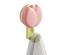 Générique Decorative Flower Hooks, Reusable Suction Cup Hanger, Cartoon Cutlery Holders, Strong Vacuum Wall Mount, Damage Free Removable Pegs For Kitchen Bathroom Glass Door Window