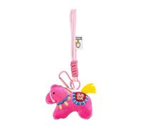 Générique Decorative Purse Charm - Soft Plush Key Chain | Bag Accessories with Celebration Style, Horse Mascot Keychain with Hanging Loop, Stuffed Horse Keychain, Animal Ornament for Kids and Adults