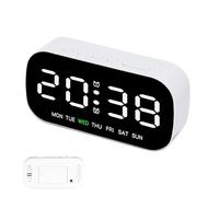 Générique Decorative Saver Alarm Clock - Compact LED Clock, Bedside Clocks with Ambient Sensor Backlight, Wireless Clocks for Bedroom, Home Digital Alarm, Portable Timepiece for Living Room Display