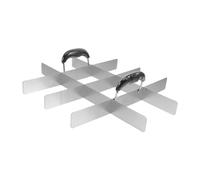 Générique Découpe Gâteau Cutter,Diviseur de Gâteau Carré en Acier Inoxydable avec Poignée | Outil Dessert pour Fondant Flan Découpe - Pique-nique Mariage Fête Familiale Fondant