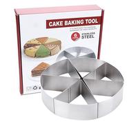 Générique Découpeur à Cheesecake, Diviseur de Pain Compact, Coupe-Pizza en Acier Inoxydable pour Pain, et Dessert - Découpe-Cheesecake à 6 Sections