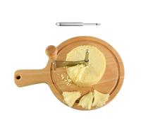 Générique Découpeur De Fromage En | Trancheuse avec Enlève-Cœur,Râpe À Fromage Pour Curls Sur Base Bois - Pour Coupes En Forme De Rose Cuisson Maison Cuisine Restaurant Café Noël