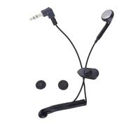 Générique Deep Bass High-Fidelity Audio Stereo Sound, Retractable Spring Cord | Single Ear Wired Earrphone,Single Earbud 3.5mm | Earphone for Phone Calls Earphone | Noise Isolating Earplugs,