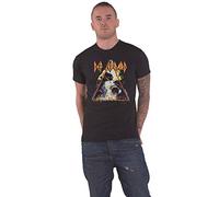 Générique Def Leppard T Shirt Hysteria Band Logo Nouveau Officiel Homme Noir Size L